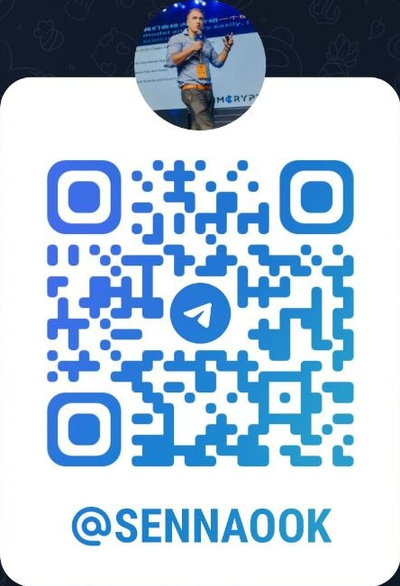 Telegram QR Code @sennaook